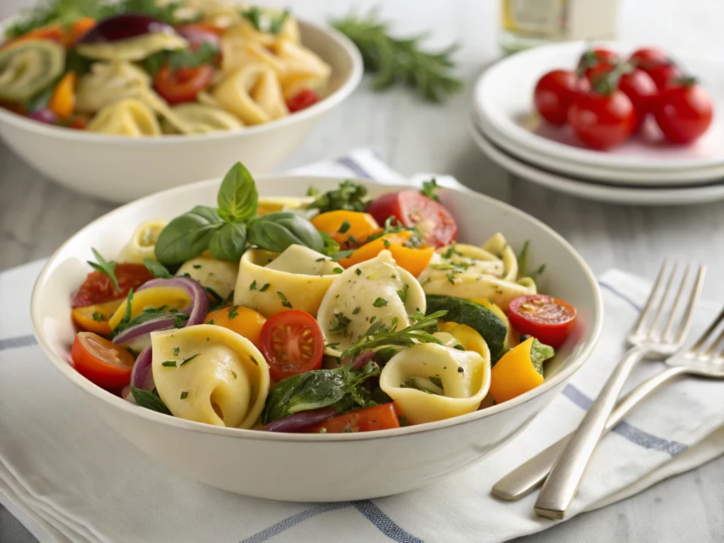 Italian Tortellini and Veggie Pasta Salad