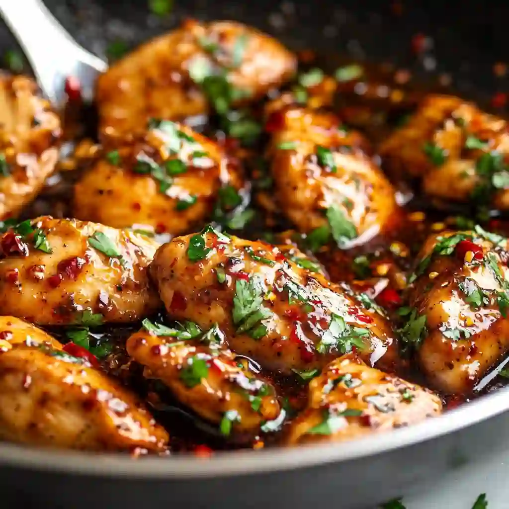 Glazing Jalbite Chili Honey Chicken
