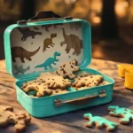 cookies dino on picnic table