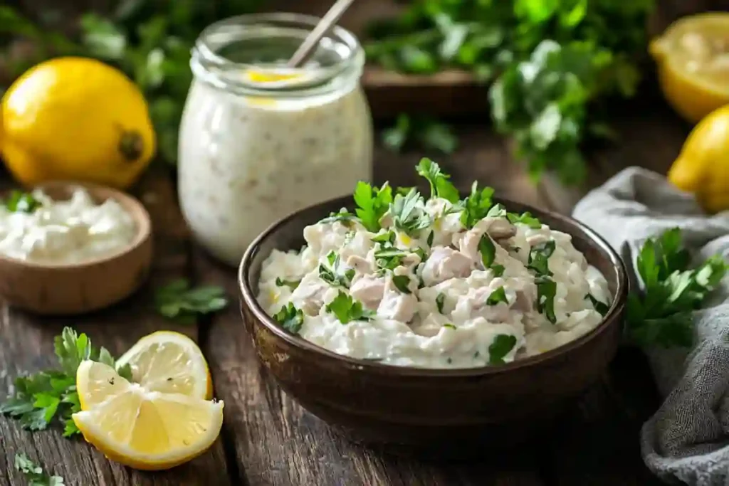 mayonnaise greek yogurt tuna salad swap