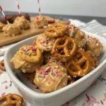 no bake peanut butter pretzel clusters