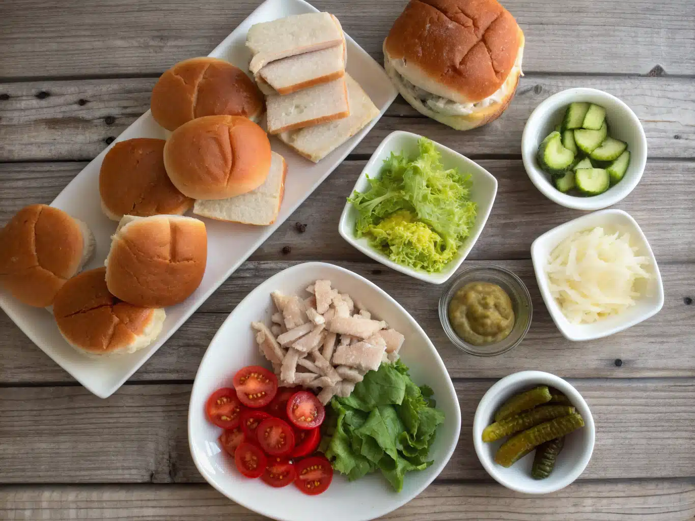 Ingredients for Turkey Sliders