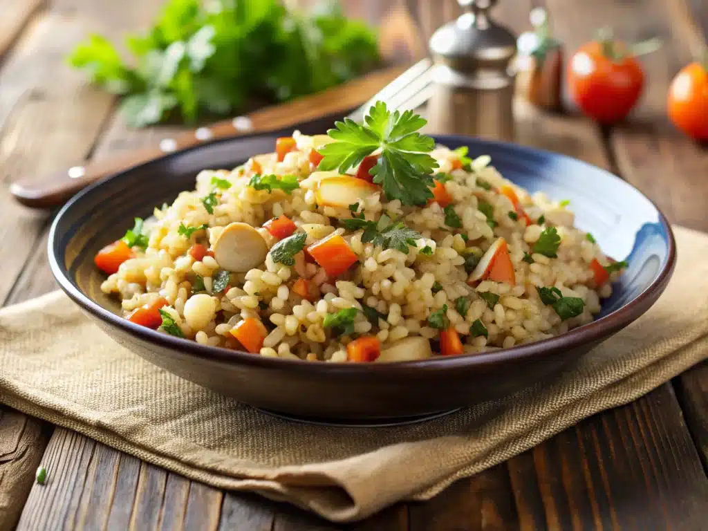 BROWN RICE PILAF