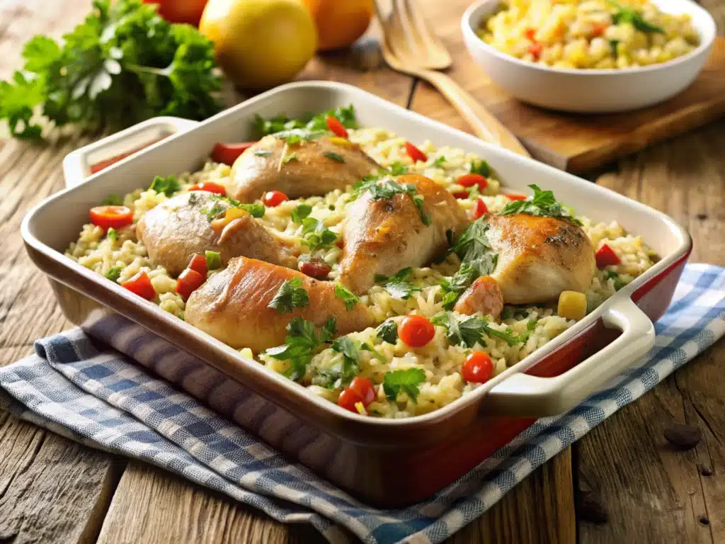 CHICKEN AND RICE CASSEROLE