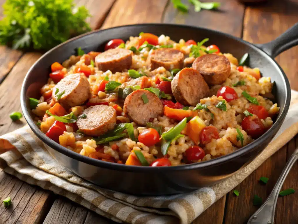 CHICKEN SAUSAGE JAMBALAYA