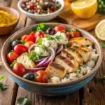 GREEK CHICKEN BOWLS