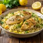 LEMON CHICKEN ORZO