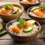 SALMON RICE BOWLS