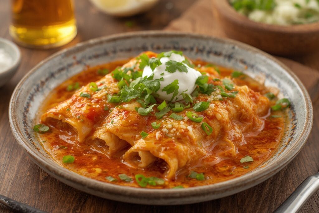 CHICKEN ENCHILADAS