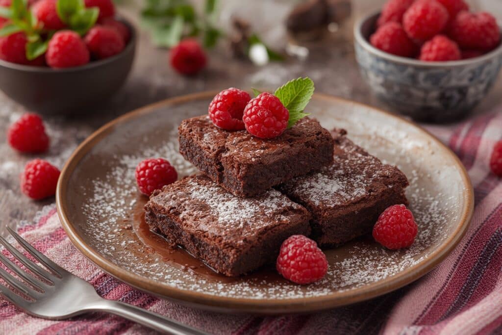 RASPBERRY BROWNIES