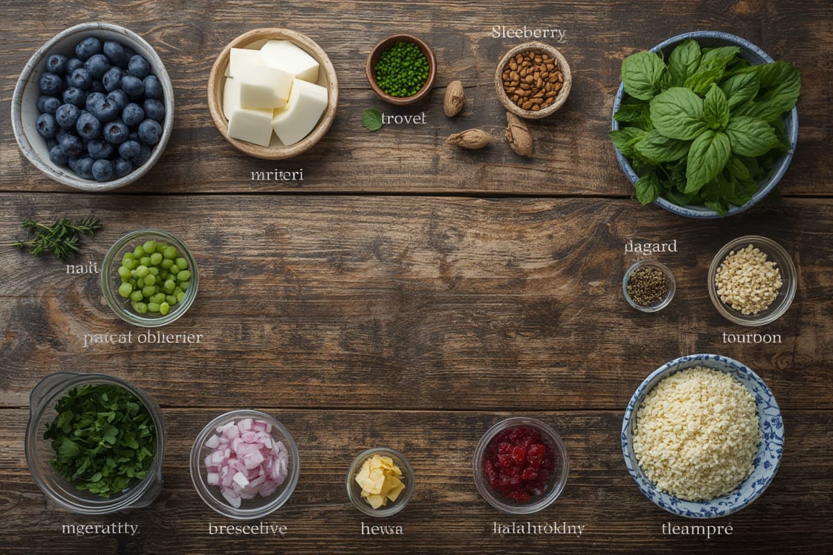 Blueberry Salad Ingredients